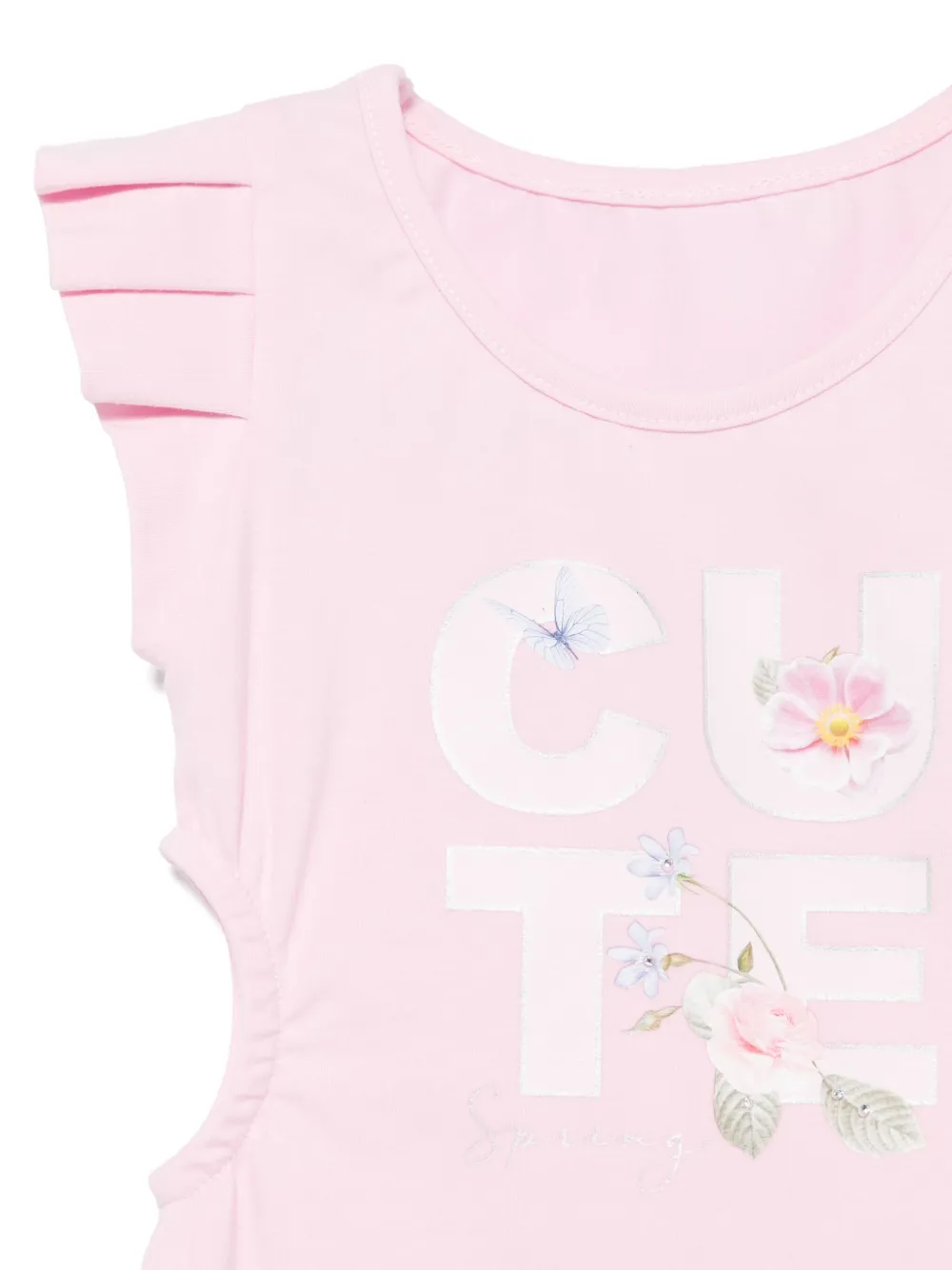 Lapin House Jurk met tekst Roze