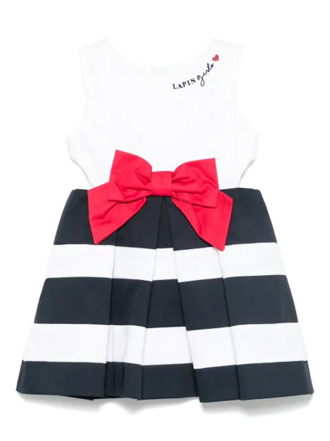 Lapin House Kleid mit Logo-Stickerei