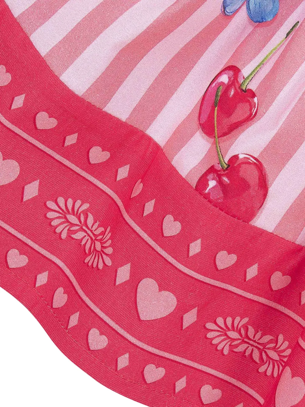 Lapin House Gestreepte mini-jurk Roze