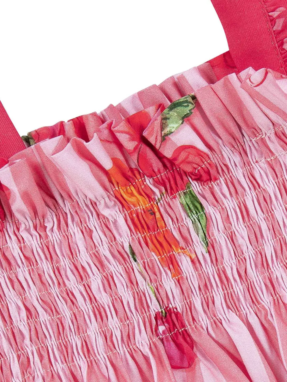 Lapin House Gestreepte mini-jurk Roze