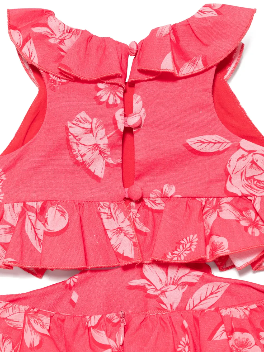 Lapin House Jurk met bloemenprint Roze