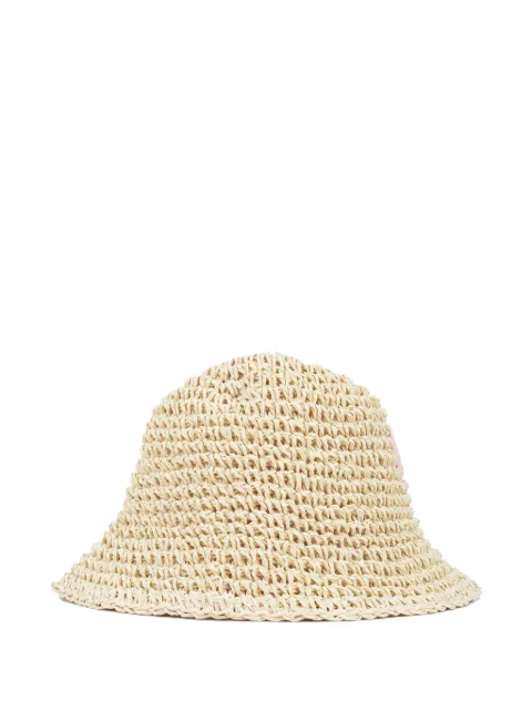 GCDS gorro de pescador con diseño entretejido
