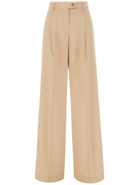 Sportmax virgin wool wide-leg trousers