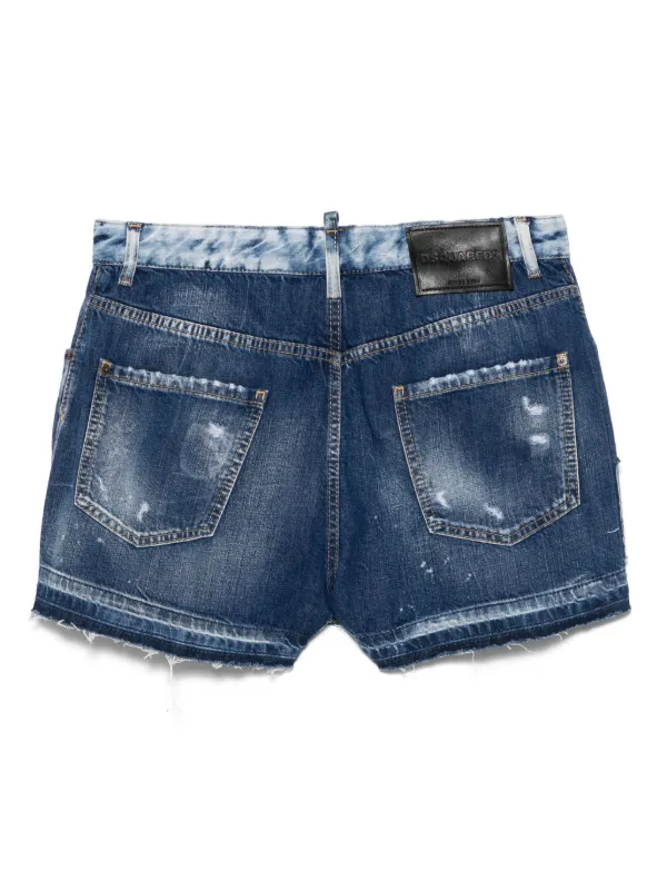 パンツ Dsquared damaged denim jeans jorts Dsquared damaged denim jeans jorts
