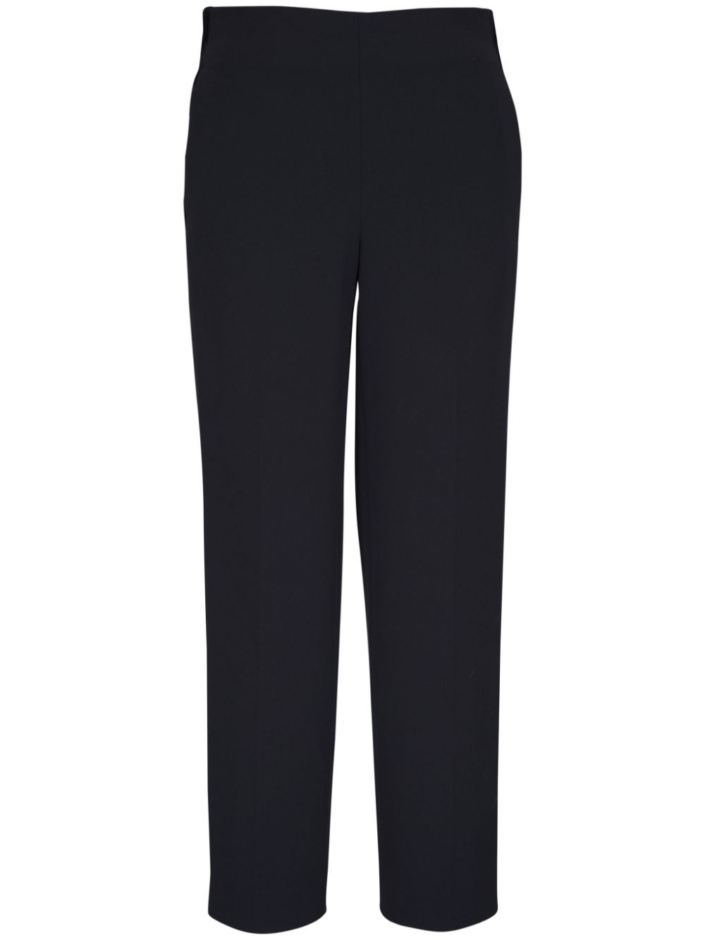 velvet-trim cropped trousers