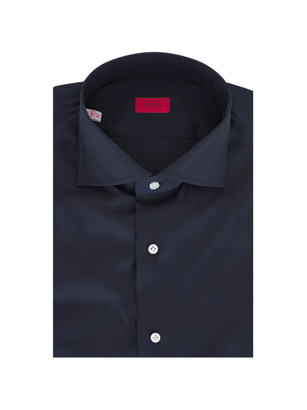 Isaia spread-collar button-up shirt - Blue
