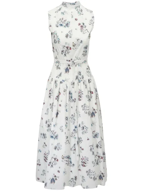 Adam Lippes floral-print midi dress