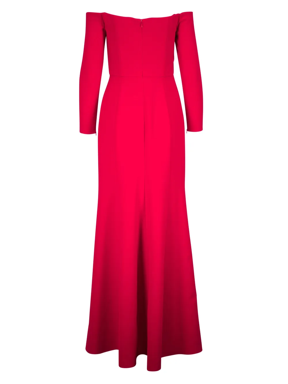 Carolina Herrera Gedrapeerde avondjurk - Rood