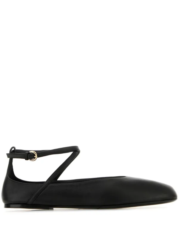 Co Leather Ballerina Shoes in Black