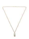 WWAKE 14kt yellow gold Opal Borealis necklace