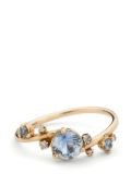 WWAKE large Crossover sapphire ring - Gold