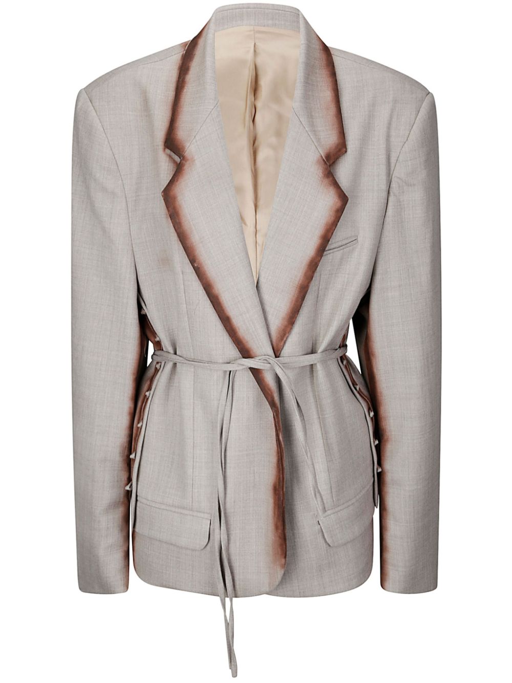 belted blazer