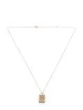 WWAKE 14kt recycled yellow gold diamond and pearl necklace