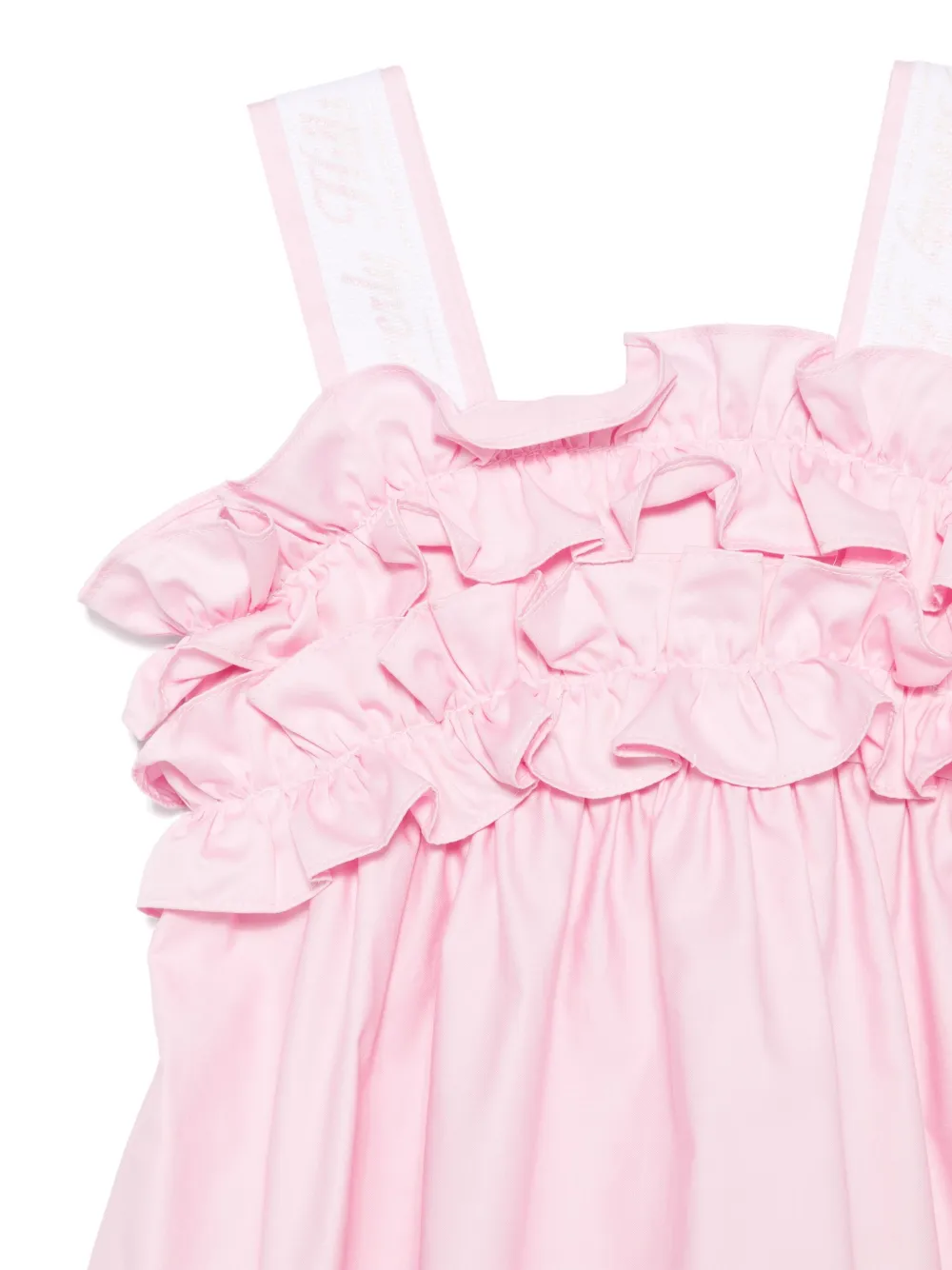 Lapin House Jurk met ruches Roze