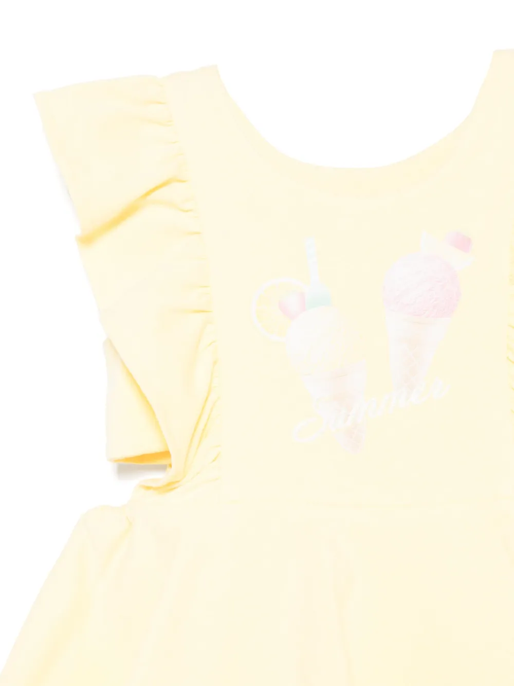 Lapin House Jurk met print Geel