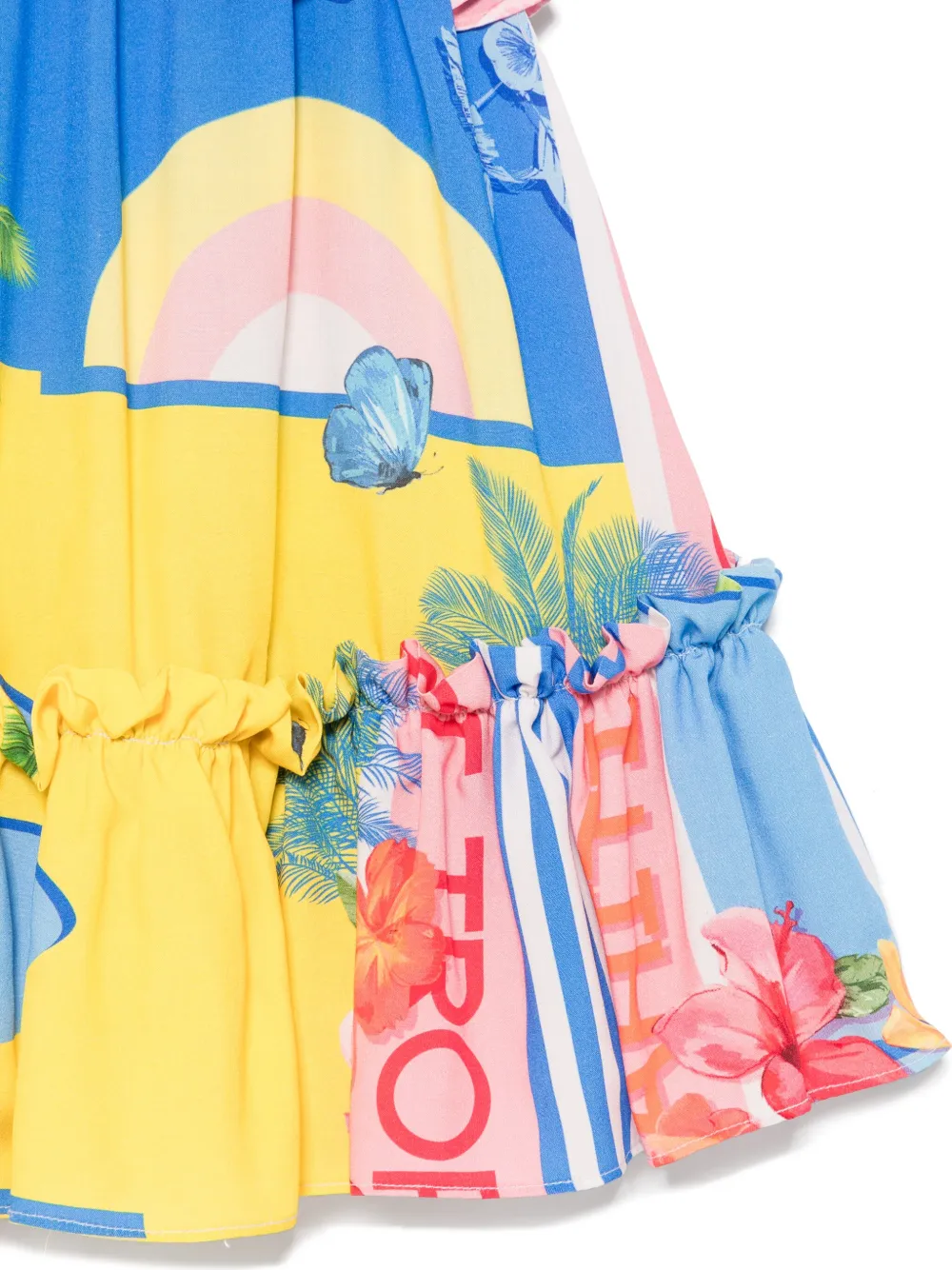 Lapin House Jurk met print Blauw