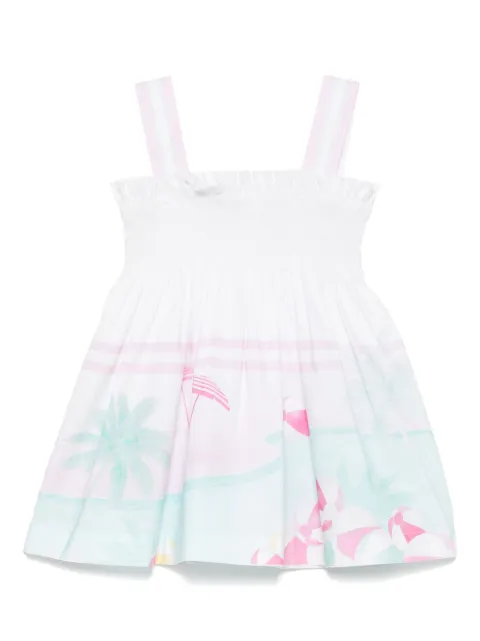 Lapin House beach-print dress