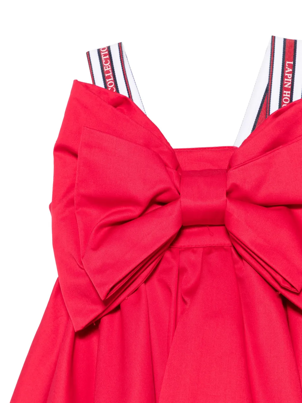 Lapin House Jurk met strikdetail Rood