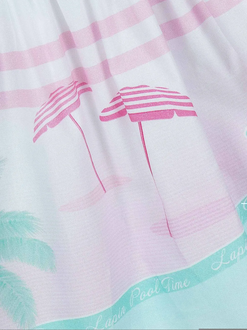 Lapin House Mini-jurk met print Wit