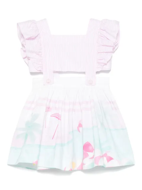 Lapin House robe à imprimé plage