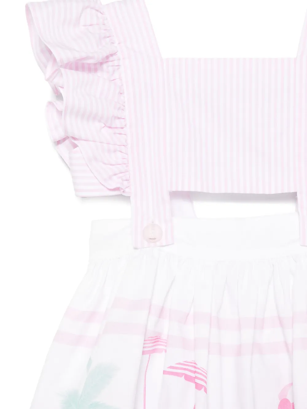 Lapin House Jurk met print Wit