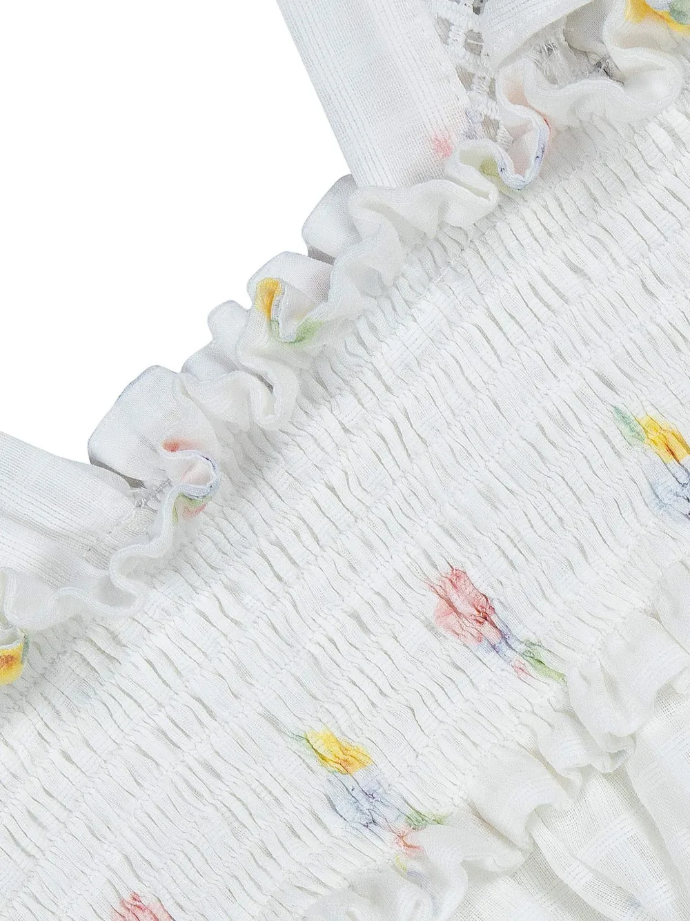 Lapin House Jurk met bloemenprint Wit