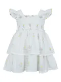 Lapin House floral-print dress - White