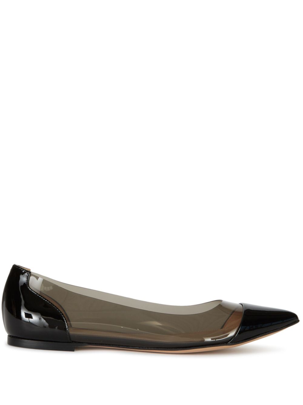 Gianvito Rossi Plexi ballet flats Neutrals