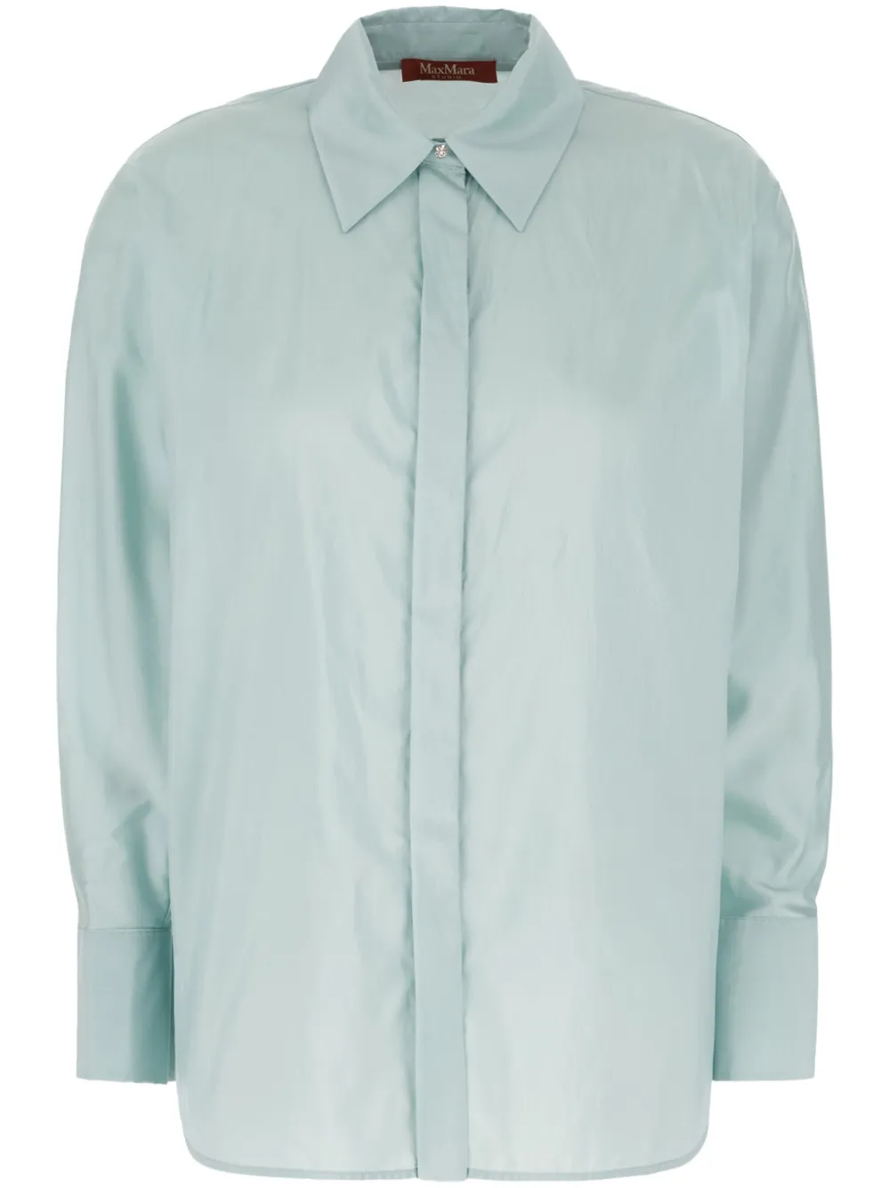 Max Mara Slim-fit overhemd Blauw