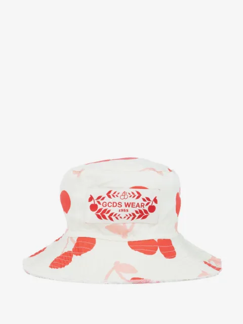 Gcds Kids Cappello bucket con stampa