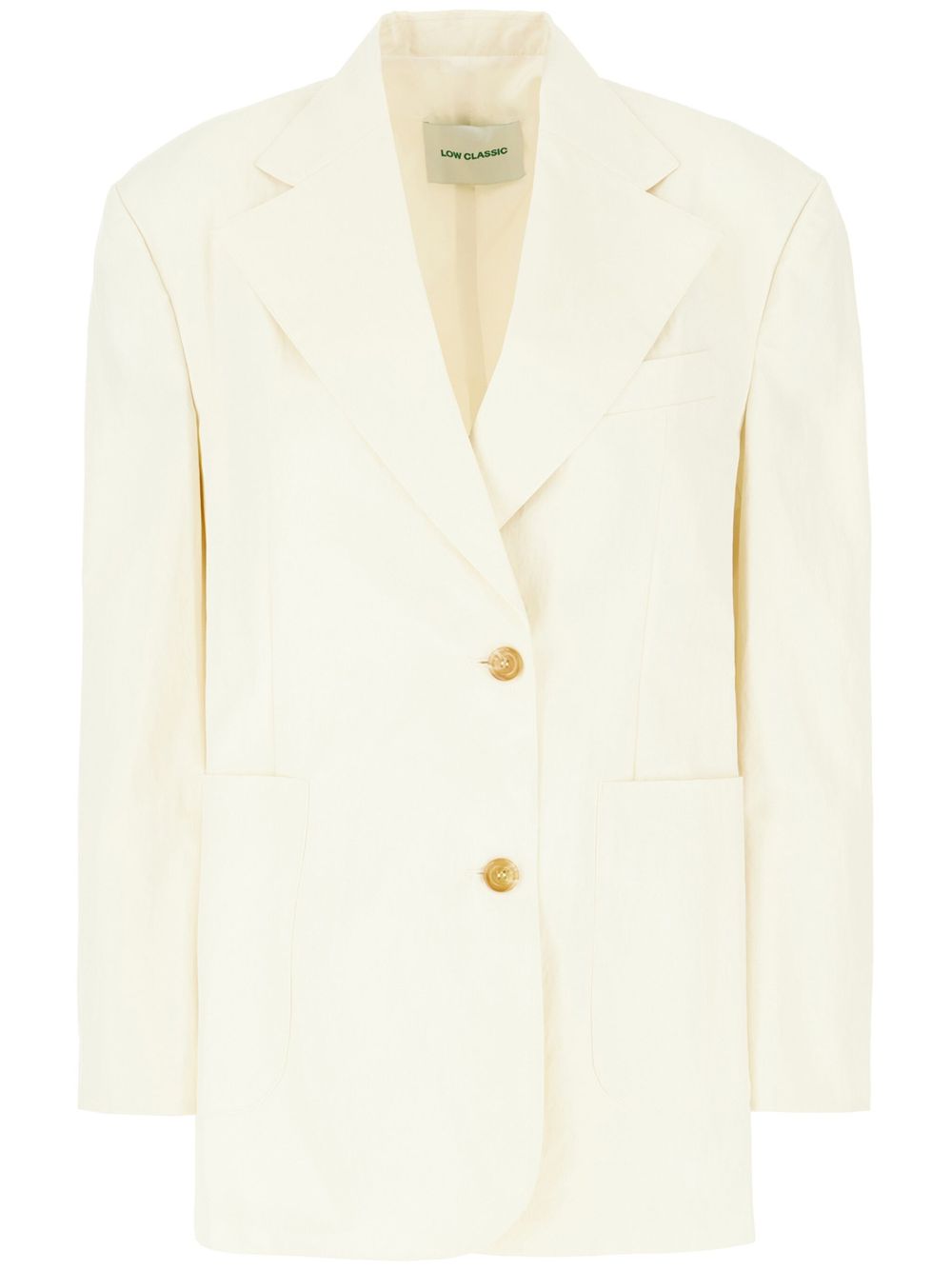 Low Classic single-breasted blazer Beige