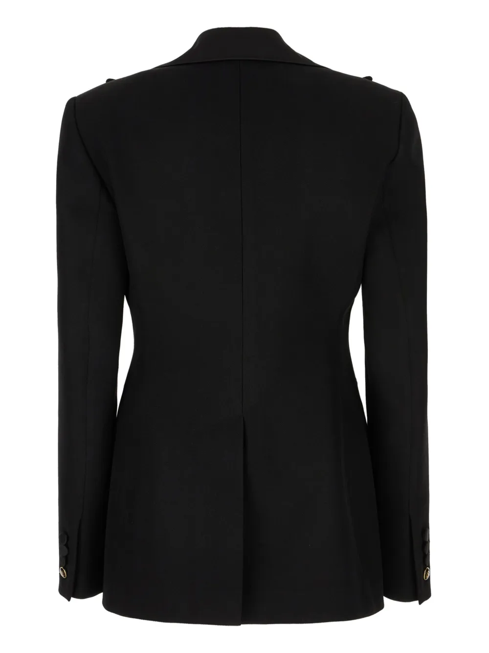 Max Mara Virgin Wool Tassel-fastened Blazer In 黑色