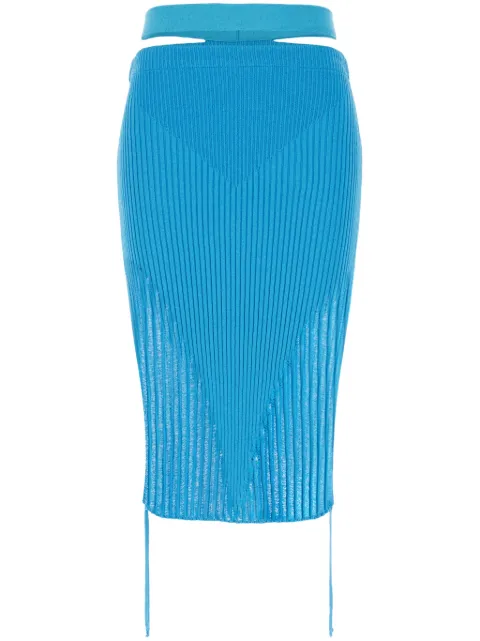 ANDREĀDAMO ribbed knit pencil skirt