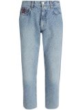 Tommy Hilfiger monogram-pattern jeans - Blue