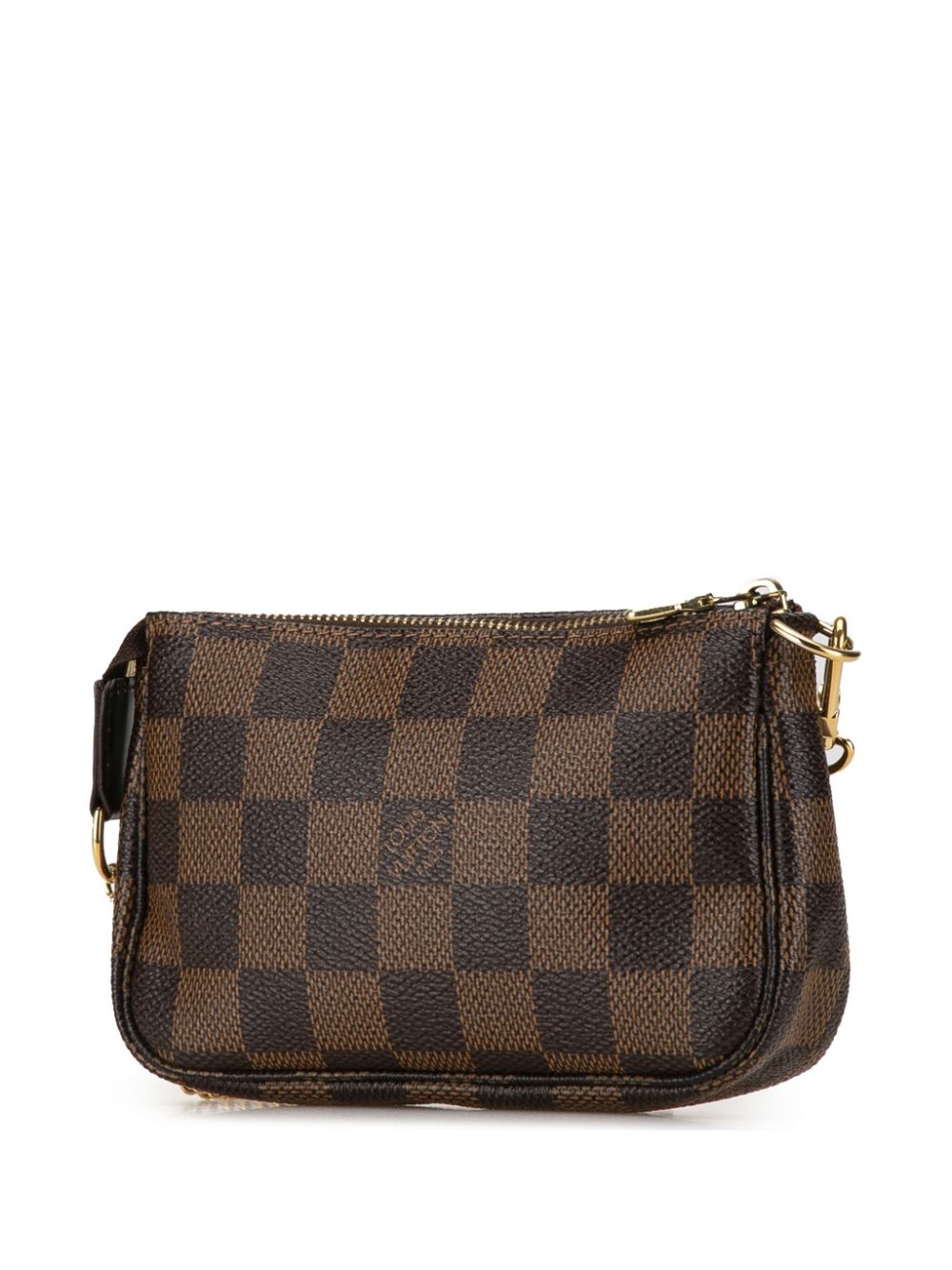 Louis Vuitton Pre-Owned 2008 Damier Ebene Trunks and Bags Mini Pochette Accessoires handbag - Bruin