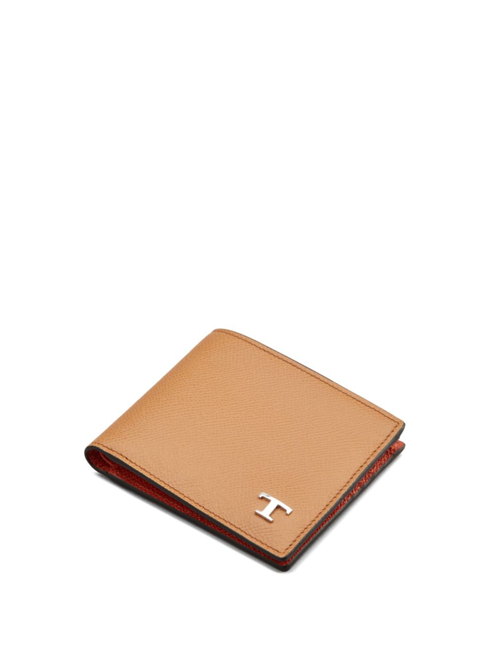 Shop Tod's Logo-plaque Wallet In Brown