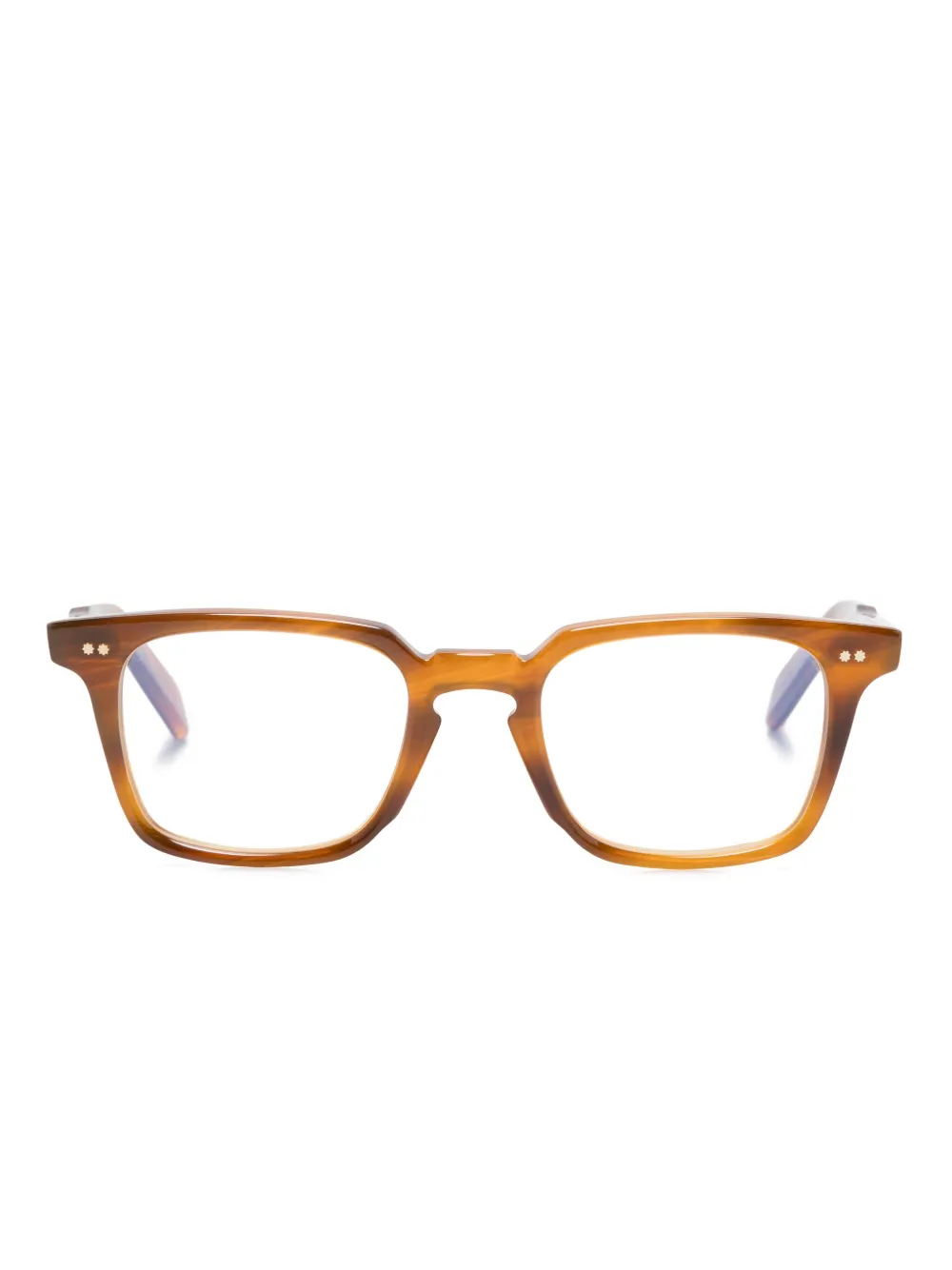 Cutler & Gross Bril met vierkant montuur Bruin