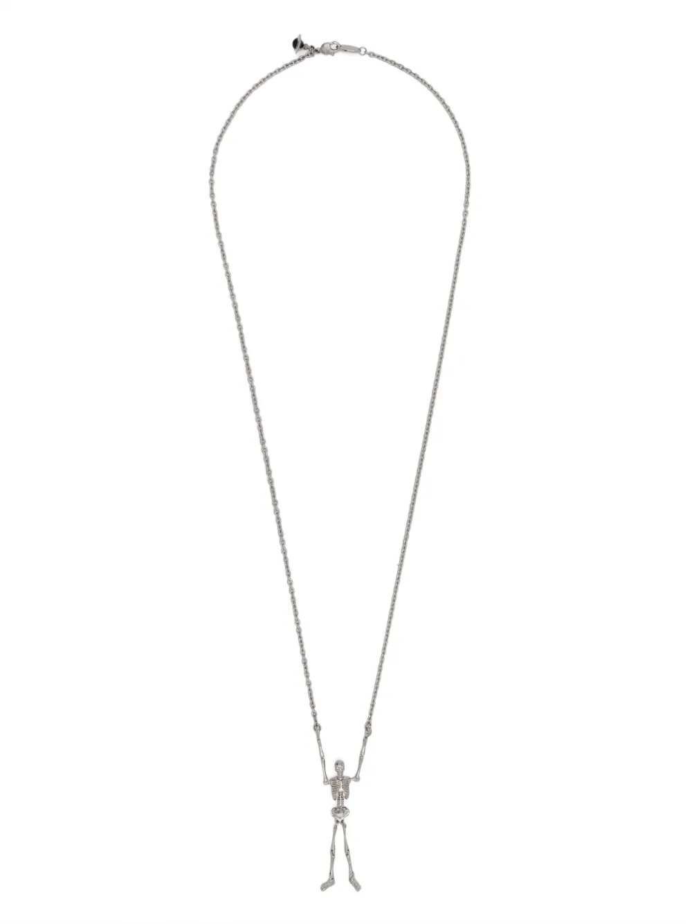 Vivienne Westwood Skeleton-pendant Necklace In Silver