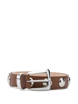 【関税込み】KHAITE ベージュ Benny ベルト KHAITE Benny textured-leather belt | NET-A-PORTER