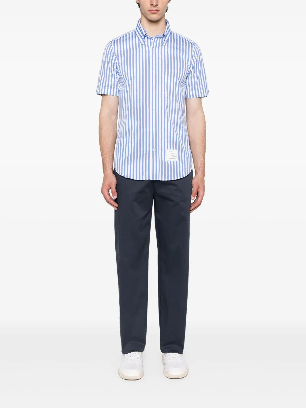 Thom Browne striped shirt - Blauw