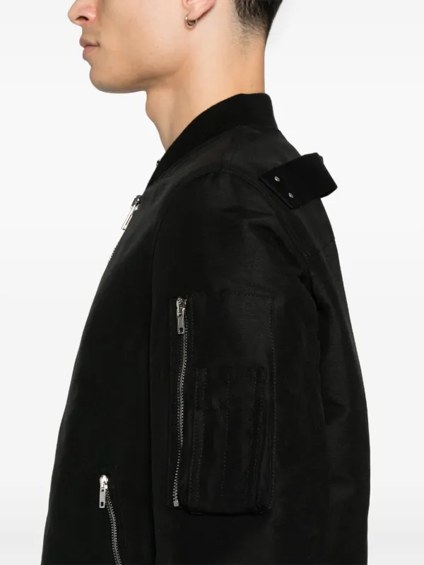 (正規店出品)RICK OWENS MEN CLASSIC FLIGHT JACKET BLACK Rick Owens Classic Flight Jacket | Black | FARFETCH