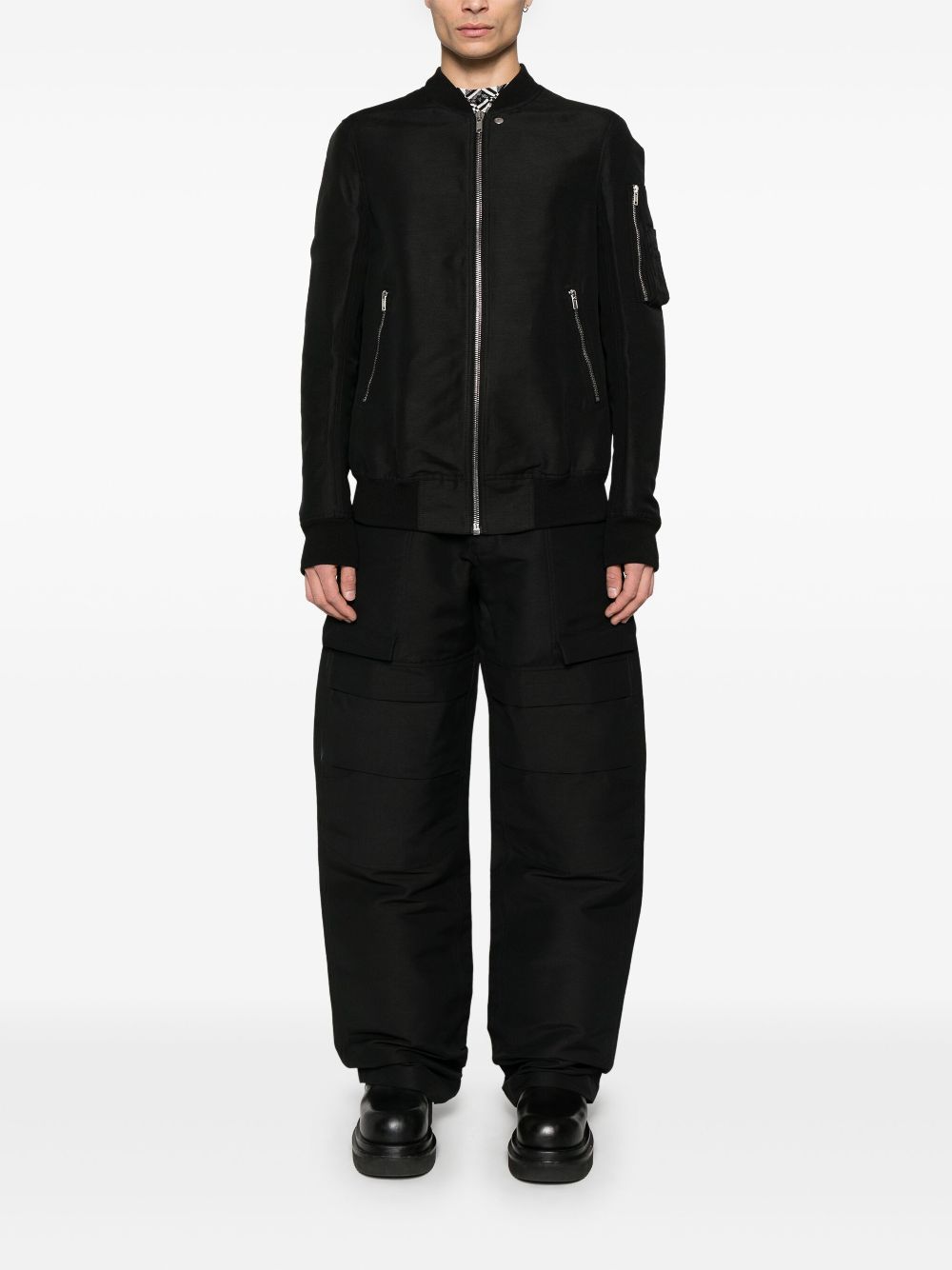 Rick Owens Classic Flight bomberjack - Zwart