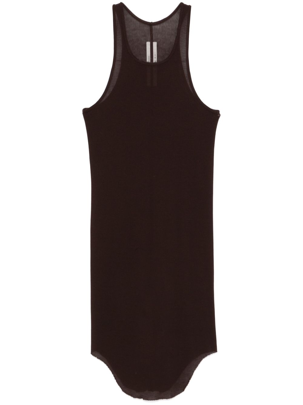 Rick Owens Geribbelde tanktop Bruin