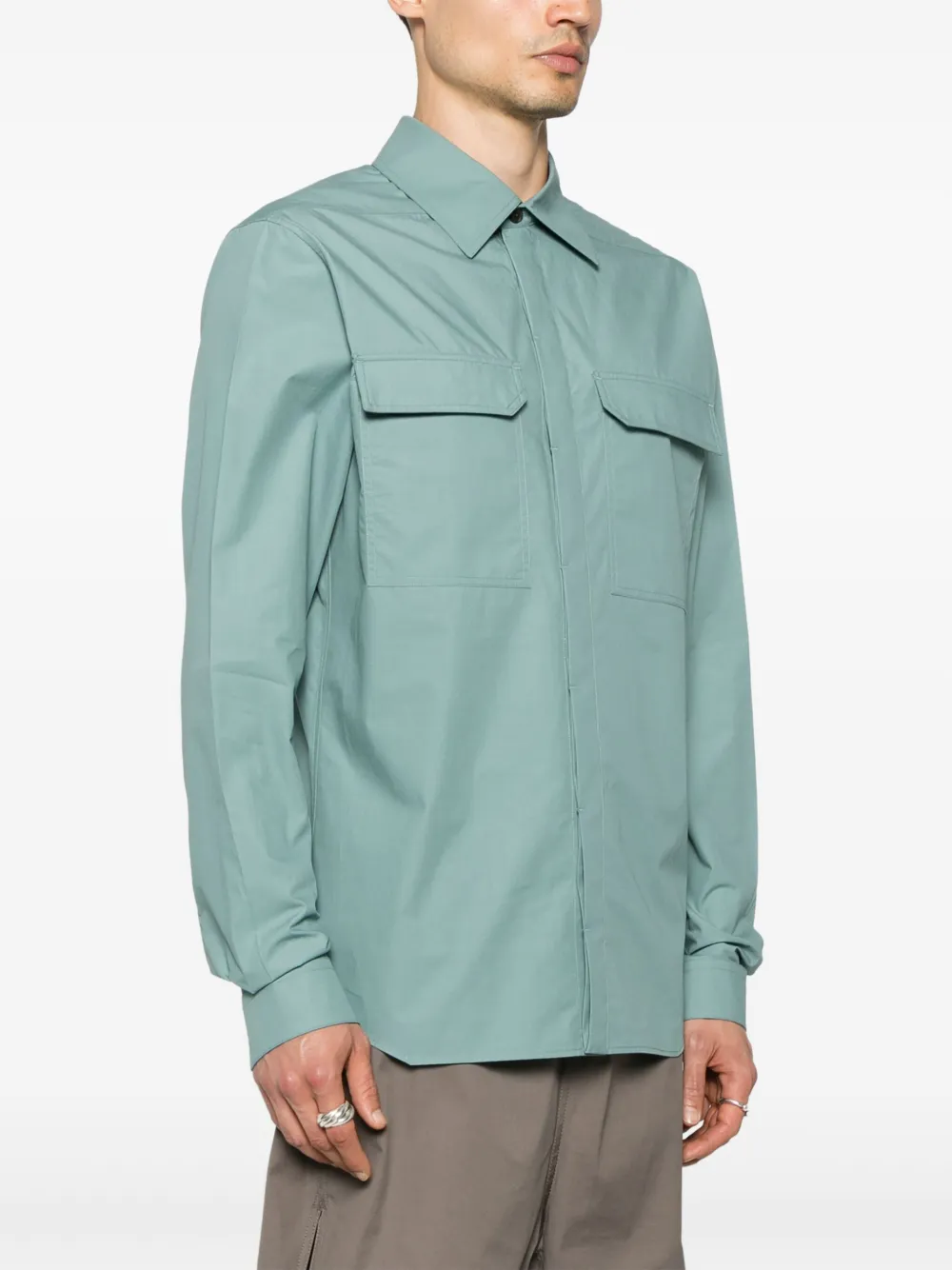 Rick Owens Work overhemd Groen