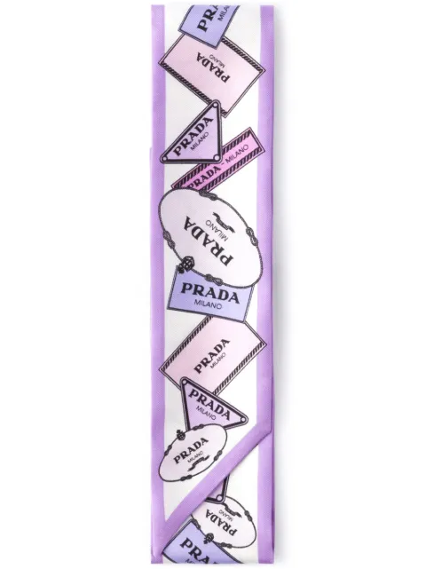 Prada printed twill scarf