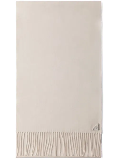 Écharpe à bords frangés - Prada - Modalova