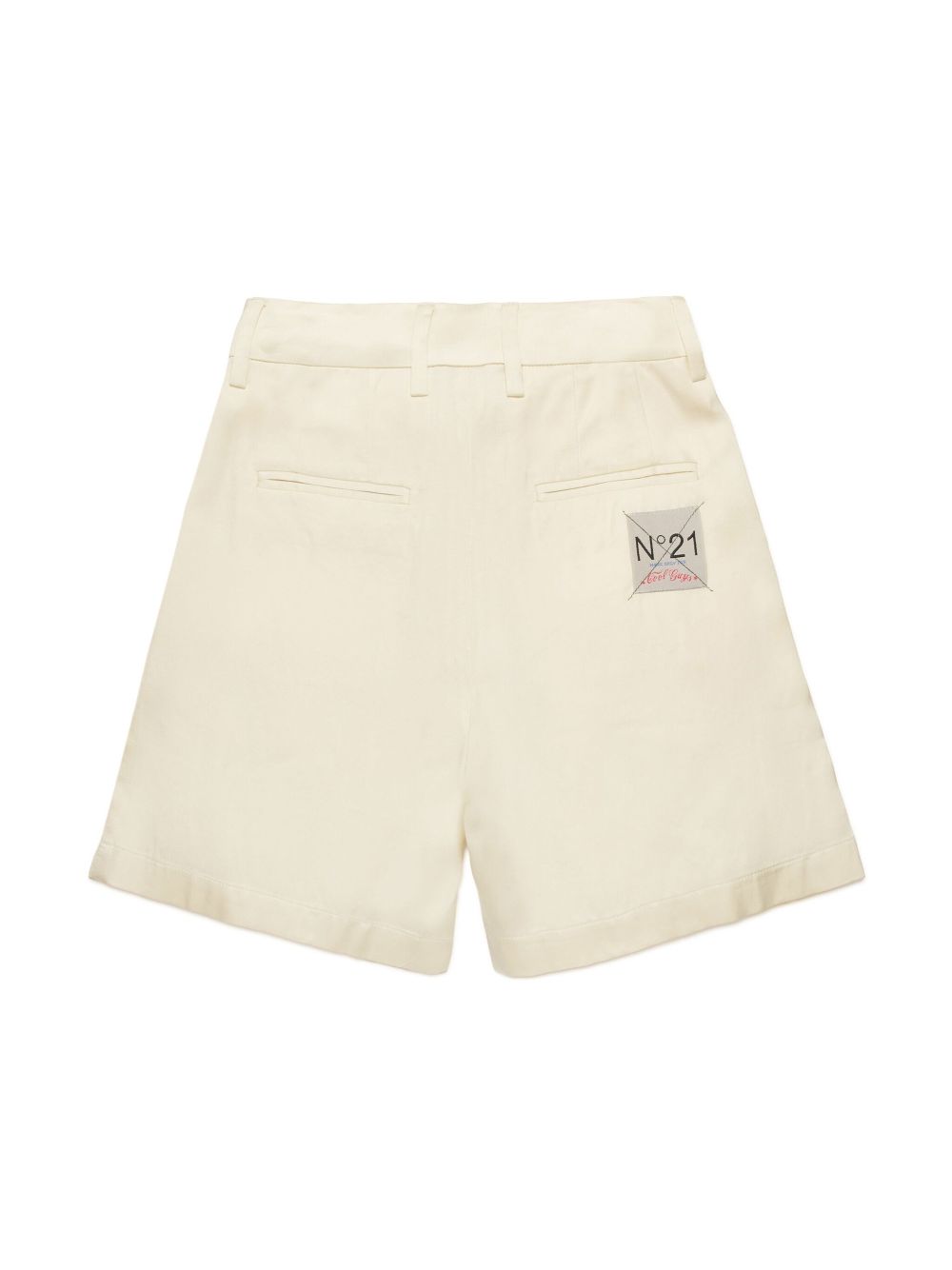 Nº21 Kids Geplooide shorts - Beige