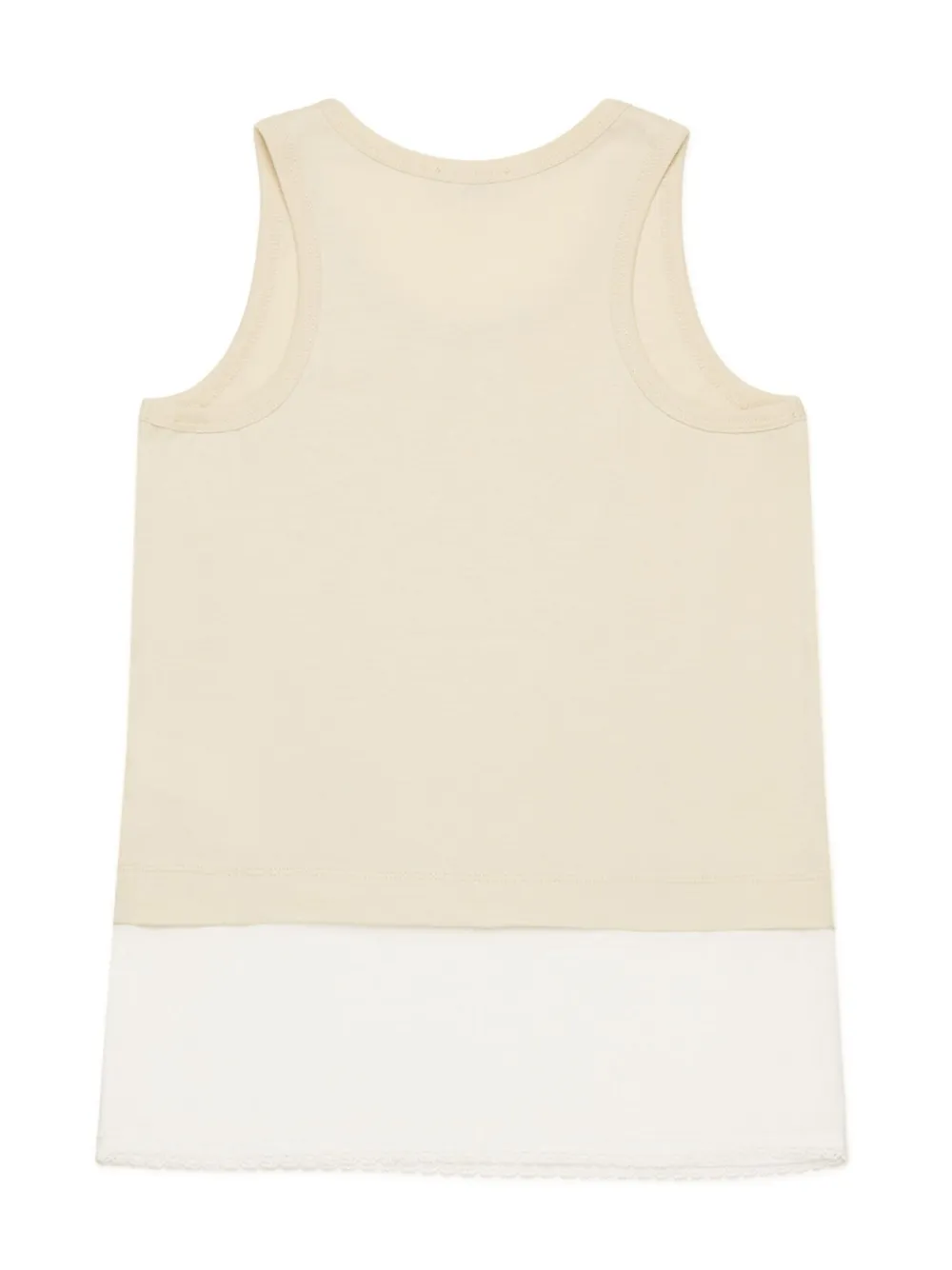 Nº21 Kids Tanktop met geborduurd logo Beige