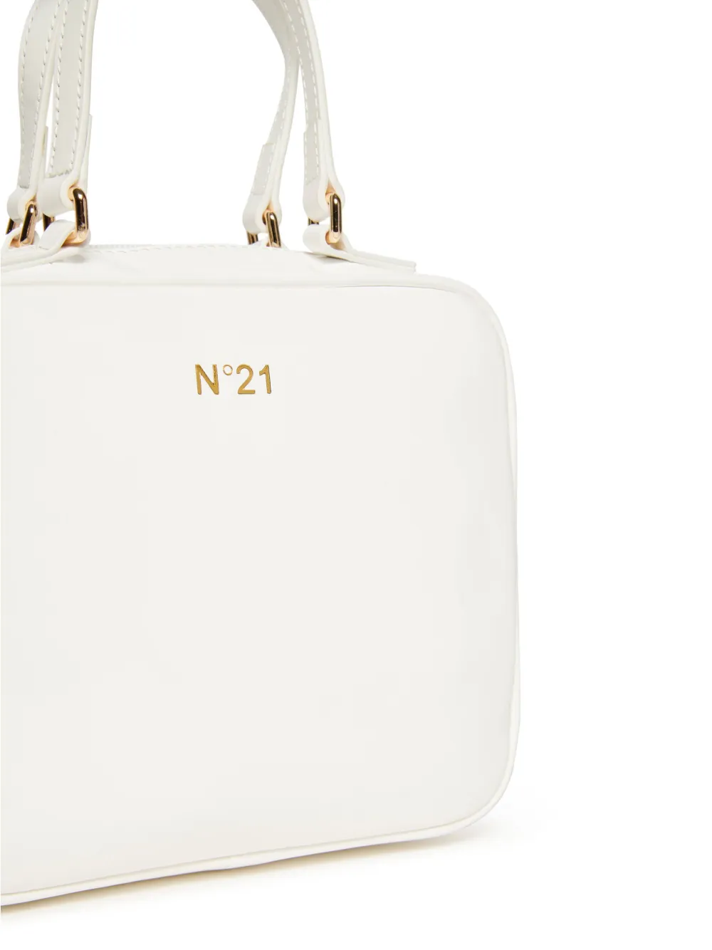 Nº21 Kids Shopper met logoprint Wit