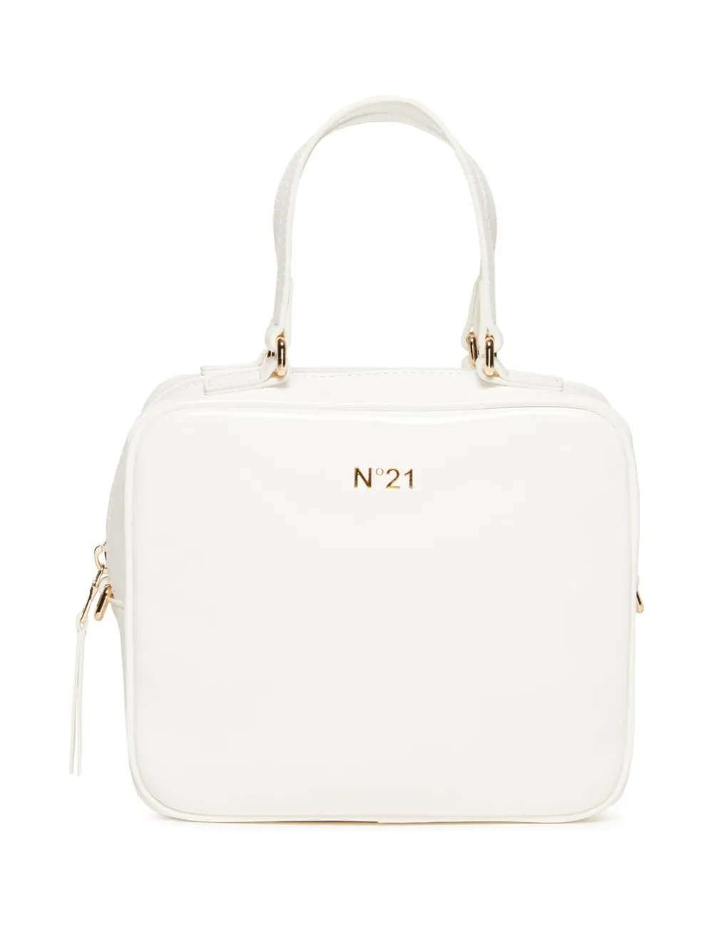 Nº21 Kids Shopper met logoprint Wit